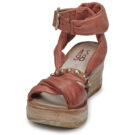 Airstep / A.S.98 NOA STRAP II Rot Keilabsatz Sandalen Damen - 3