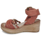 Airstep / A.S.98 NOA STRAP II Rot Keilabsatz Sandalen Damen - 4
