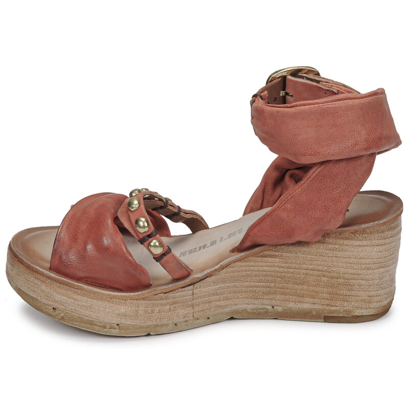 Airstep / A.S.98 NOA STRAP II Rot Keilabsatz Sandalen Damen - 4