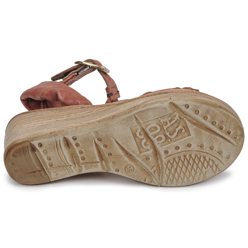 Airstep / A.S.98 NOA STRAP II Rot Keilabsatz Sandalen Damen - 7