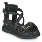 Airstep AS98 LAGOS Schnallen-Keilsandalen, schwarz, Damen - Gr&ouml;&szlig;e 1
