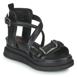 Airstep / A.S.98  LAGOS BUCKLE  Nero Sandali con zeppa Donna