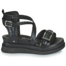 Airstep AS98 LAGOS Schnallen-Keilsandalen, schwarz, Damen - Gr&ouml;&szlig;e 2