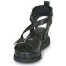 Airstep AS98 LAGOS Schnallen-Keilsandalen, schwarz, Damen - Gr&ouml;&szlig;e 3