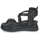 Airstep AS98 LAGOS Schnallen-Keilsandalen, schwarz, Damen - Gr&ouml;&szlig;e 4