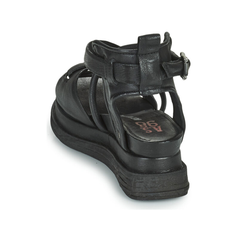 Airstep AS98 LAGOS Schnallen-Keilsandalen, schwarz, Damen - Gr&ouml;&szlig;e 5