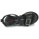 Airstep AS98 LAGOS Schnallen-Keilsandalen, schwarz, Damen - Gr&ouml;&szlig;e 6