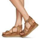 Airstep / A.S.98 LAGOS BUCKLE Marrone Sandali con zeppa Donna - 8