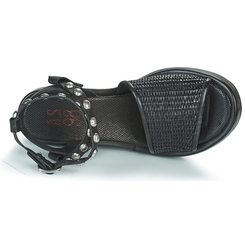 Airstep / AS98 ARCA RAFIA Schwarze Keilsandalen Damen - 6