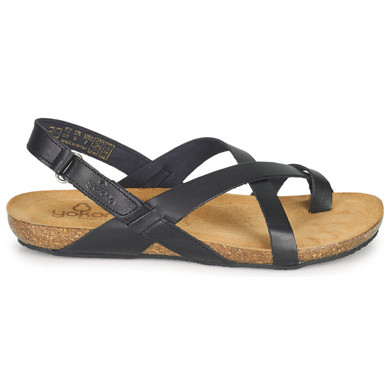 YOKONO IBIZA Black Flat Sandals Women - 2