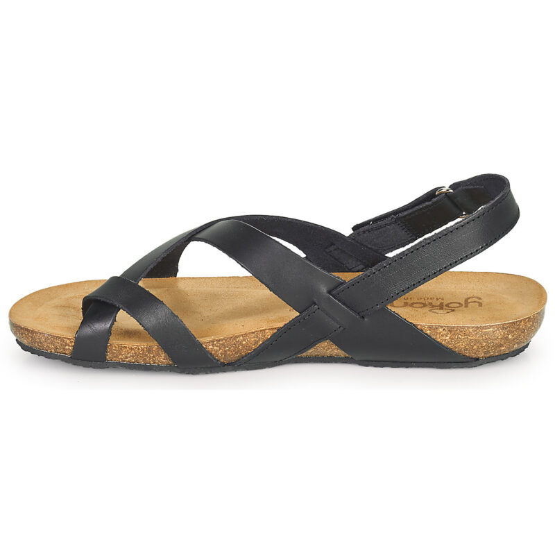YOKONO IBIZA Black Flat Sandals Women - 4