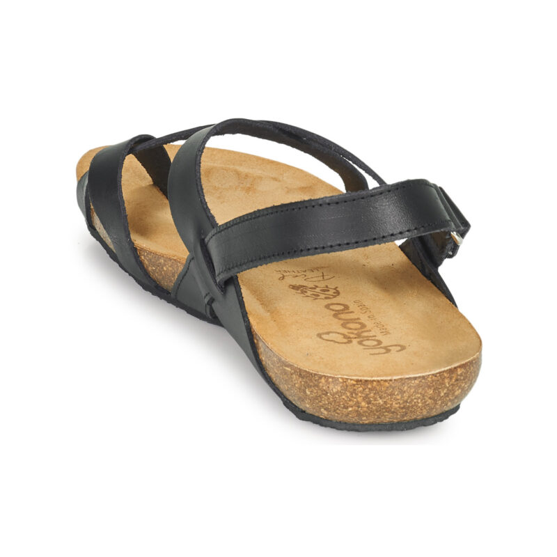 YOKONO IBIZA Black Flat Sandals Women - 5
