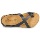 YOKONO IBIZA Black Flat Sandals Women - 6