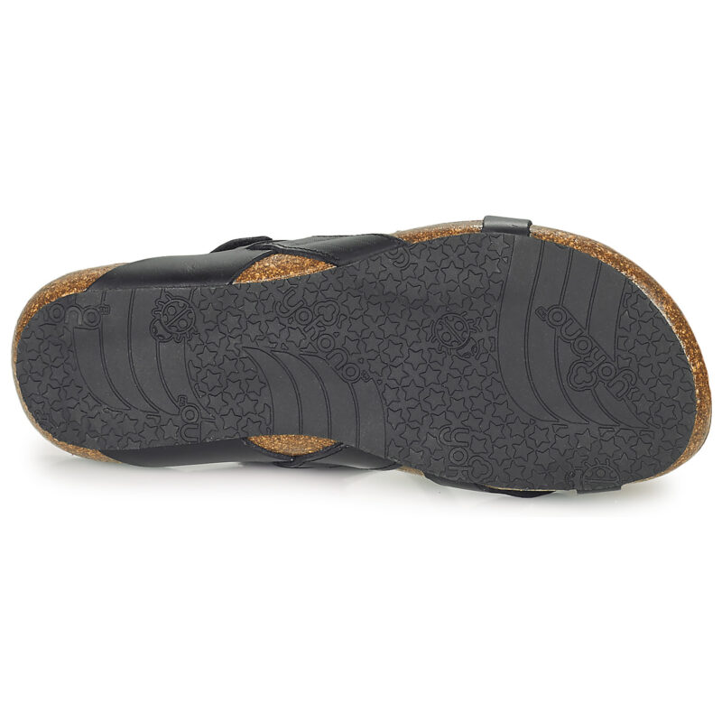 YOKONO IBIZA Black Flat Sandals Women - 7
