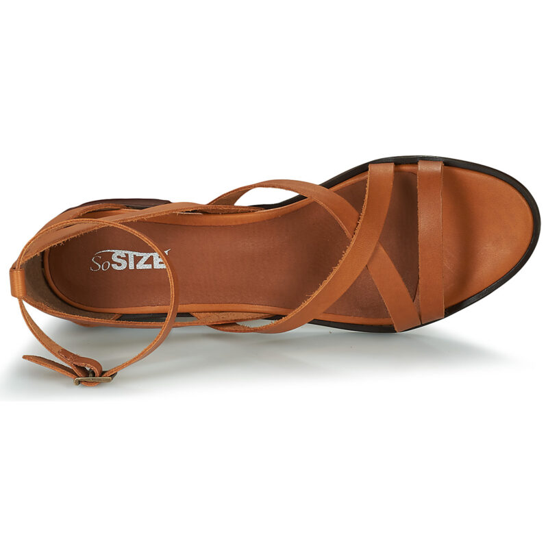 So Size ROSSI Marrone Sandalen mit Absatz Damen - 6