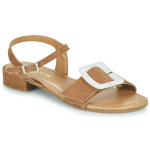 JB Martin AIMANTE Braune flache Damensandalen