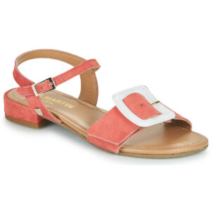 JB Martin AIMANTE Pinke flache Damensandalen