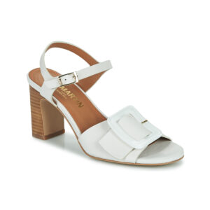JB Martin ESPIEGLE Wei&szlig;e Sandalen mit Absatz f&uuml;r Damen