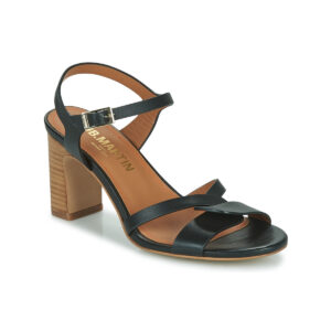 JB Martin ENORA Schwarze Sandalen mit Absatz f&uuml;r Damen