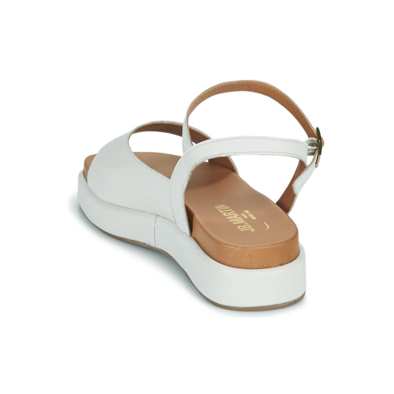JB Martin LUCE Bianco Sandali con zeppa Donna - 5