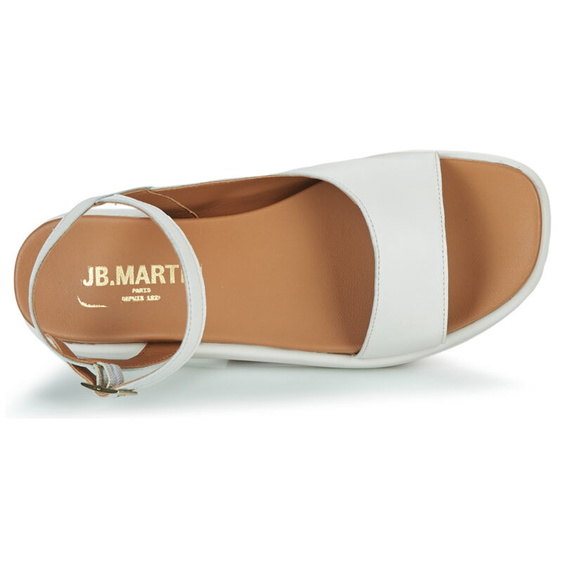 JB Martin LUCE Bianco Sandali con zeppa Donna - 7