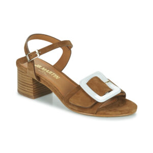 JB Martin ELIANE Braune Damen-Sandalen mit Absatz