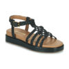 JB Martin LIMBO Nero Sandali con zeppa Donna
