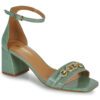 JB Martin VEDETTE Verde Sandali con tacco Donna
