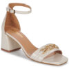 JB Martin SIEHE Wei&szlig; Sandalen mit Ferse Damen