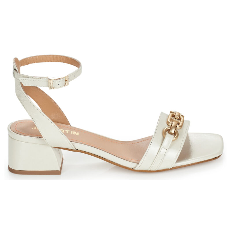JB Martin VITAMINE Wei&szlig; Sandalen mit Absatz Damen - 2