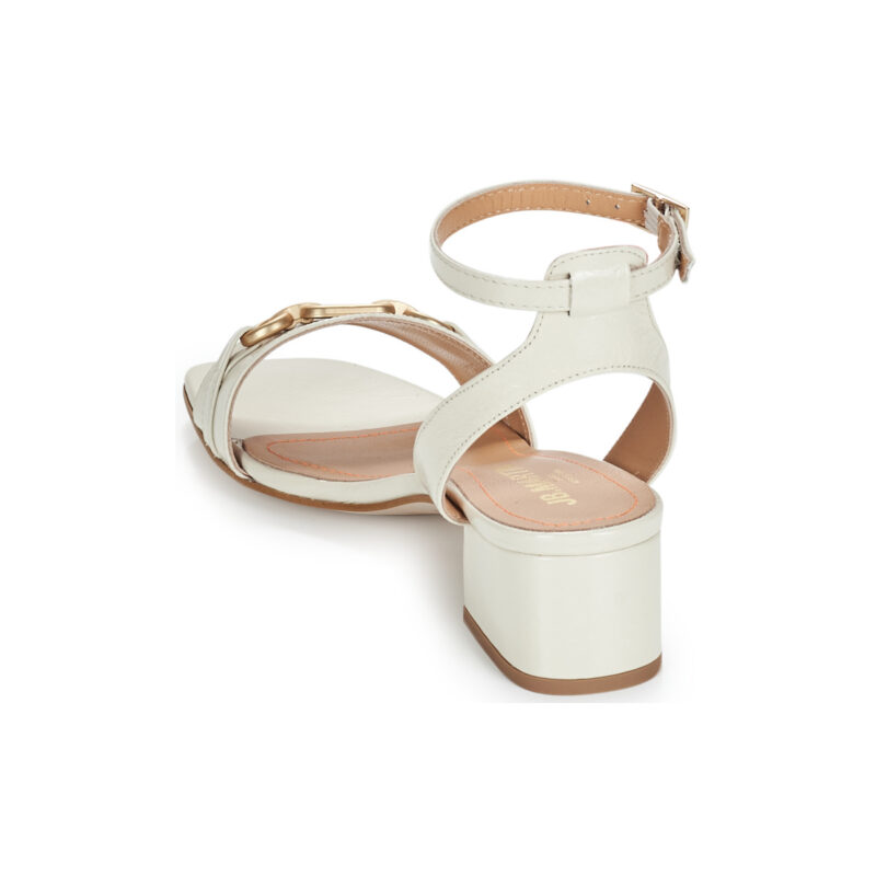 JB Martin VITAMINE Wei&szlig; Sandalen mit Absatz Damen - 5
