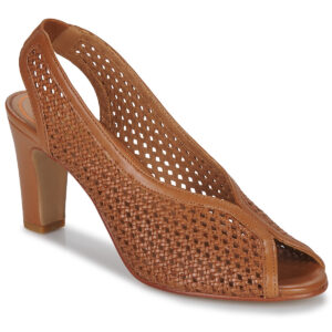 JB Martin 1LUXE Braune Sandalen mit Absatz f&uuml;r Damen