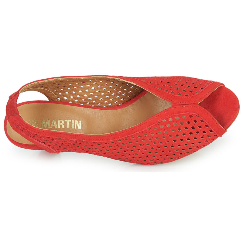 JB Martin 1LUXE Rosso Sandali con tacco Donna - 6