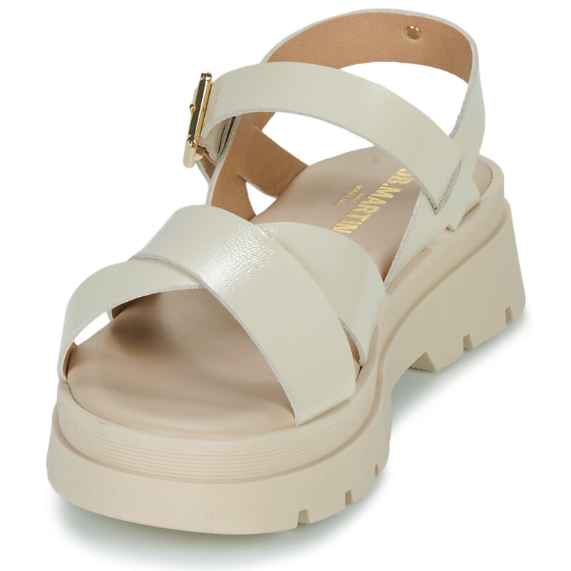 JB Martin 1DECIDEE Bianco Sandali con zeppa Donna - 3