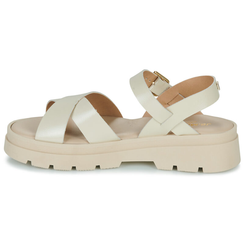 JB Martin 1DECIDEE Bianco Sandali con zeppa Donna - 4