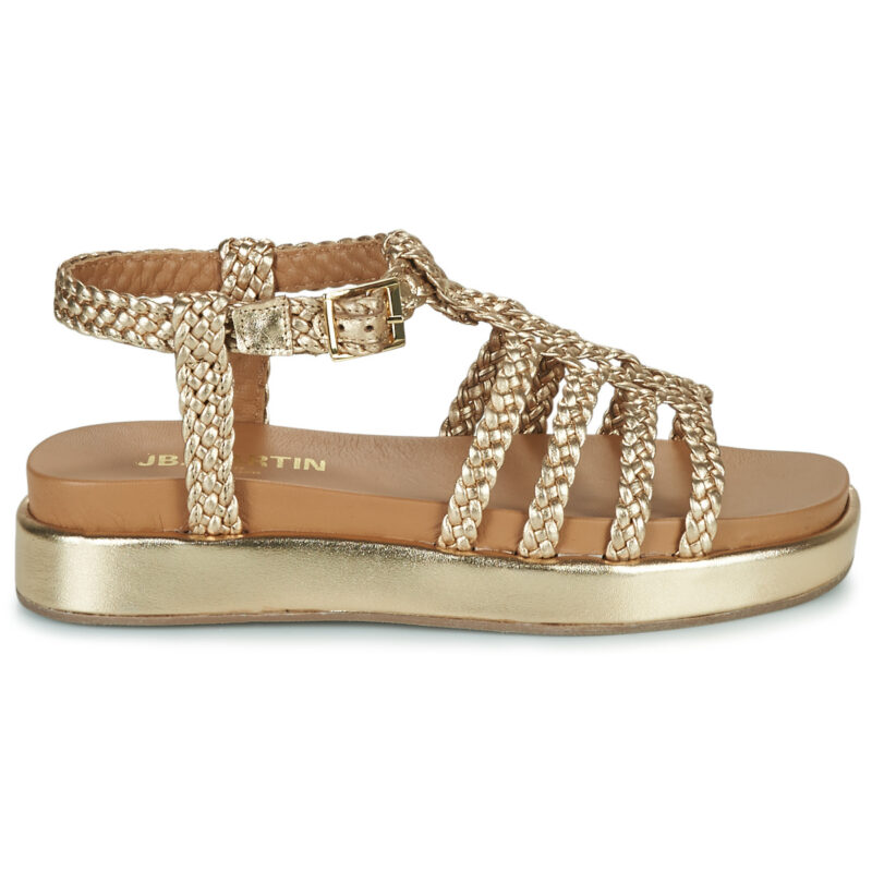 JB Martin LIMBO Oro Sandali con zeppa Donna - 2
