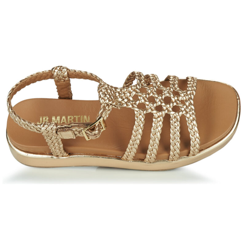 JB Martin LIMBO Oro Sandali con zeppa Donna - 6