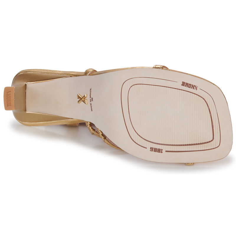 Bronx ALADIN-SANDAL Oro Sandali con tacco Donna - 7