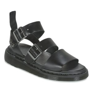 Dr. Martens  GRYPHON BLACK BRANDO  Nero -  Sandali bassi  Donna