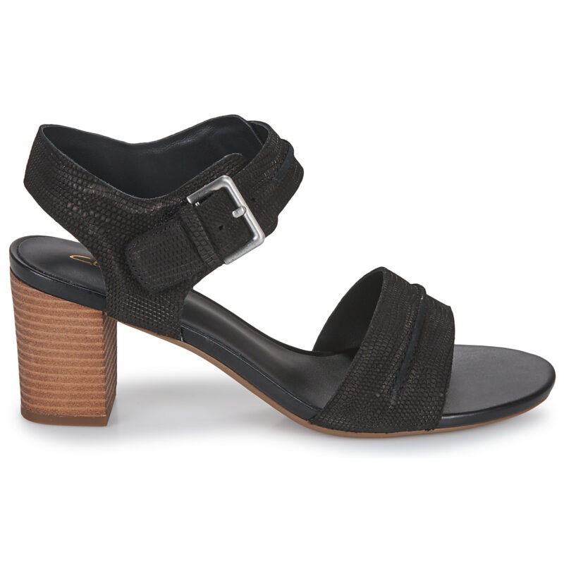Clarks KARSEAHI SEAM Noir Sandales &agrave; talon Femme - 2