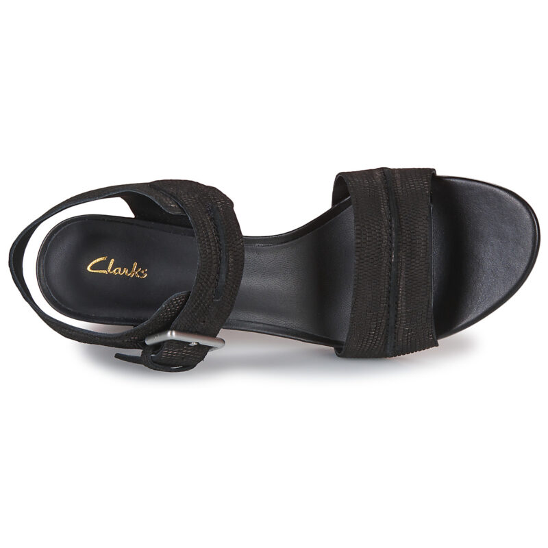 Clarks KARSEAHI SEAM Noir Sandales &agrave; talon Femme - 6