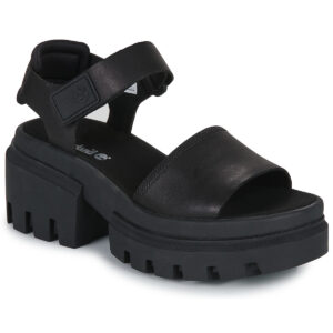 Timberland  EVERLEIGH ANKLE STRAP  Nero Sandali con tacco Donna