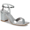 Moony Mood ANDROMA Silver Women's Heeled Sandals
