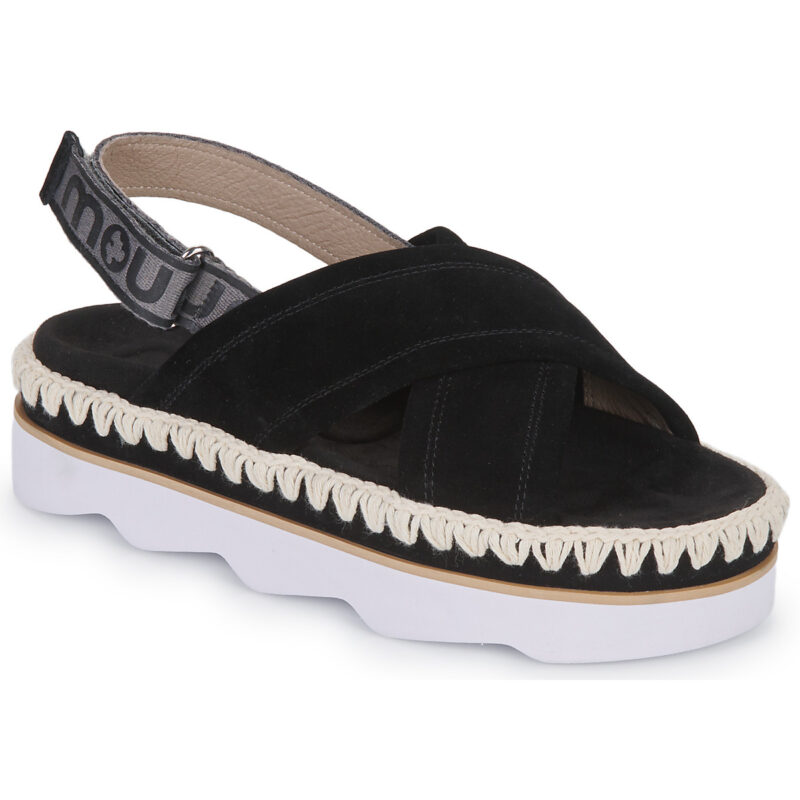 Mou MU.SW581001A-BLA Nero Sandali con zeppa Donna - 1