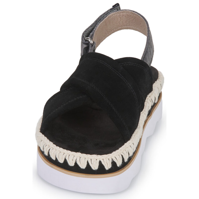 Mou MU.SW581001A-BLA Nero Sandali con zeppa Donna - 3