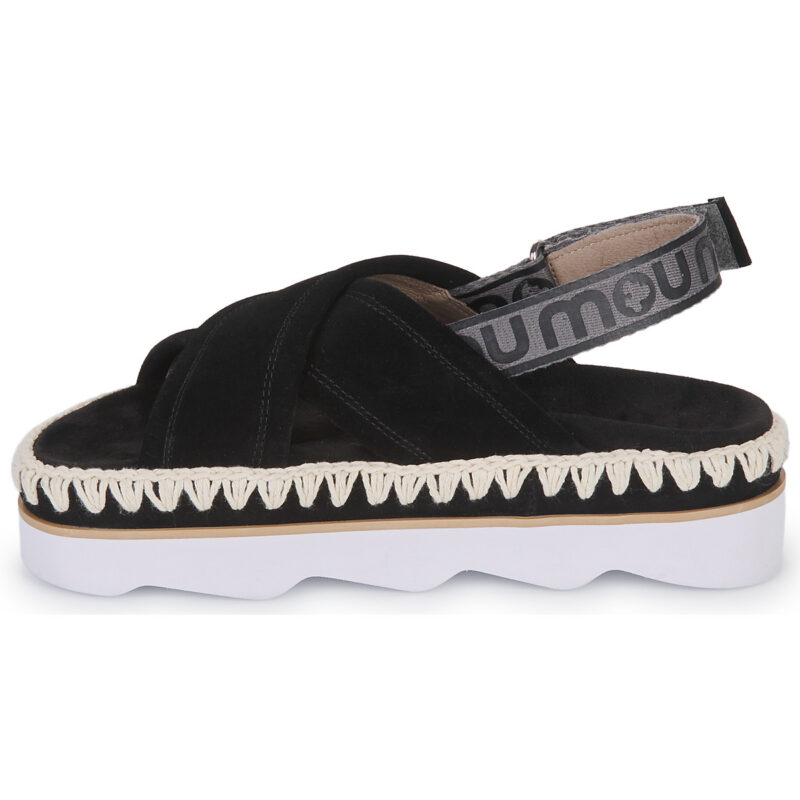 Mou MU.SW581001A-BLA Nero Sandali con zeppa Donna - 4