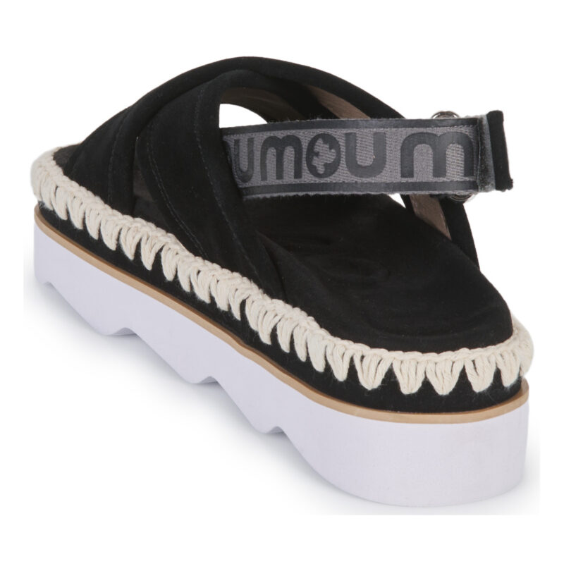 Mou MU.SW581001A-BLA Nero Sandali con zeppa Donna - 5