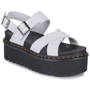Dr. Martens  VOSS II WHITE ATHENA  Bianco -  Sandali con zeppa  Donna