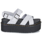 Dr. Martens VOSS II WHITE ATHENA Bianco Sandali con zeppa Donna - 2