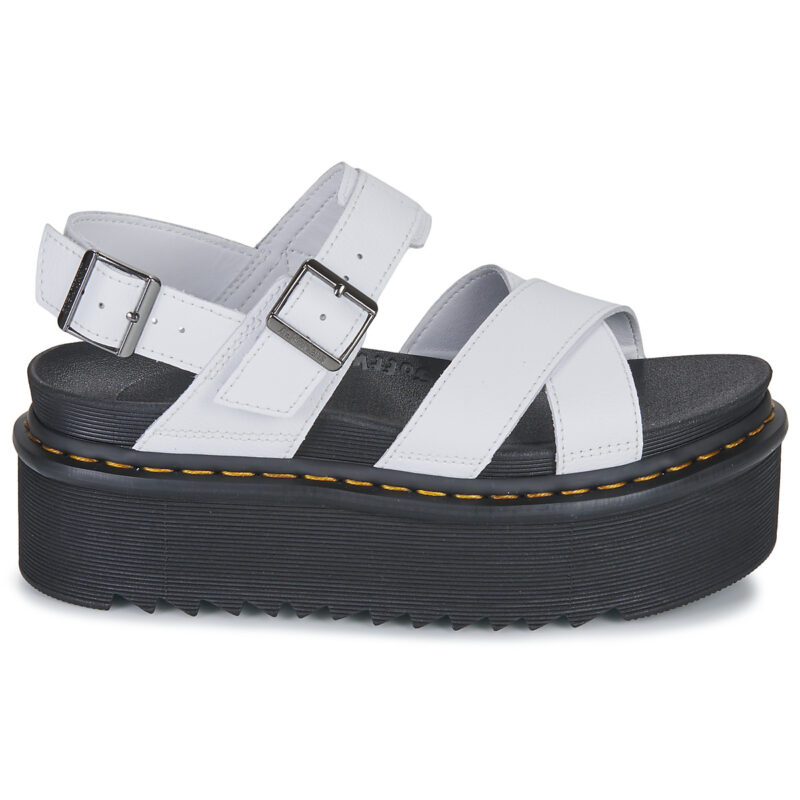 Dr. Martens VOSS II WHITE ATHENA Bianco Sandali con zeppa Donna - 2